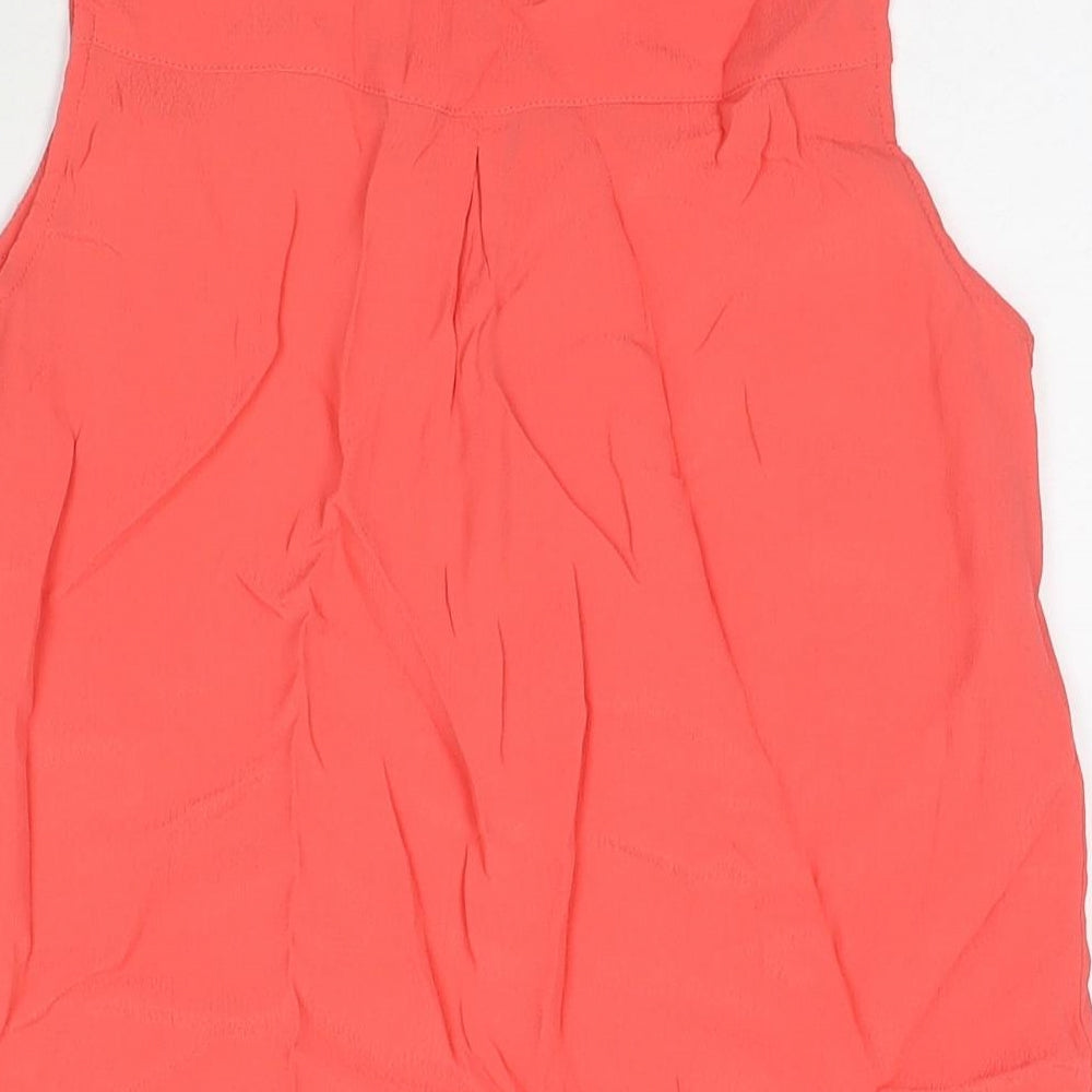 Womens UK Size 10 M&Co Pink Basic Tank
