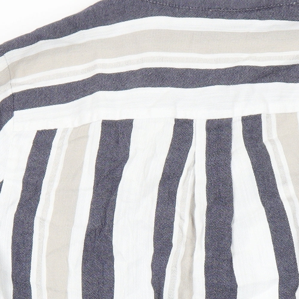Womens UK Size 12 NEXT Ivory Basic Button-Up