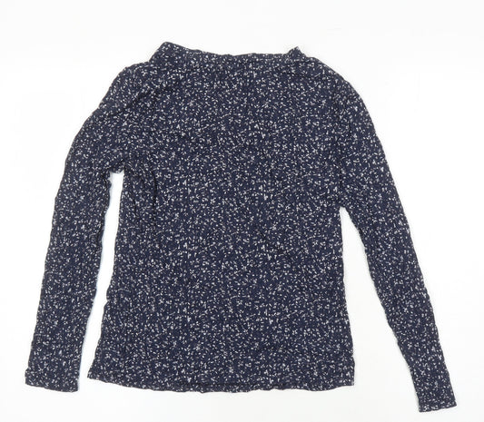 M&S Womens Multicoloured Floral Viscose Jersey Blouse Size 10 Sweetheart