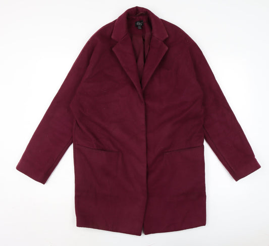 Womens UK Size 10 Topshop Purple Overcoat