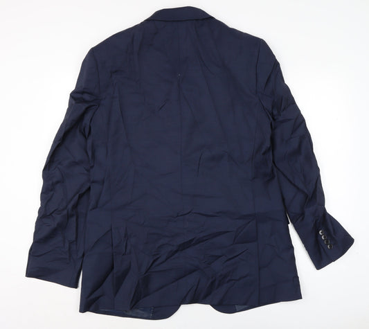 Autograph Mens Blue Jacket Size 42 Button