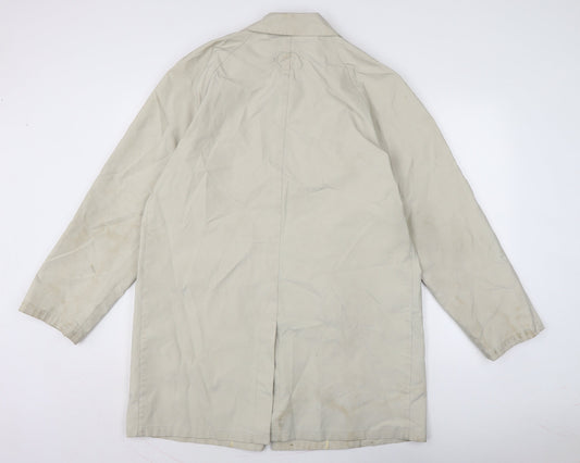 Mens UK Size XL Georgio Armani Ivory Rain Coat