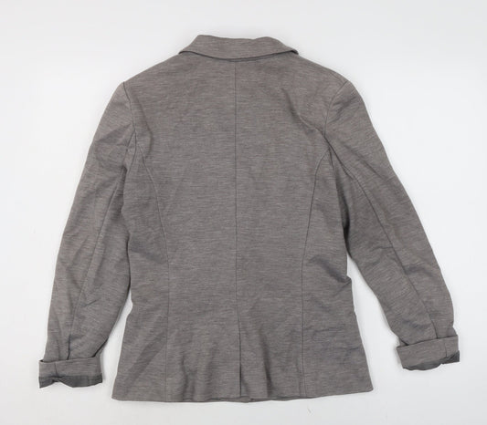 H&M Womens Grey Jacket Size 8 Button