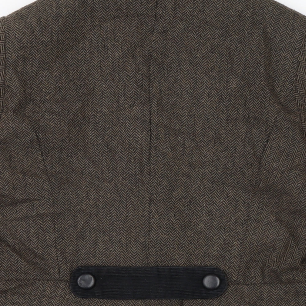 Debenhams Womens Brown Jacket Size 12 Button