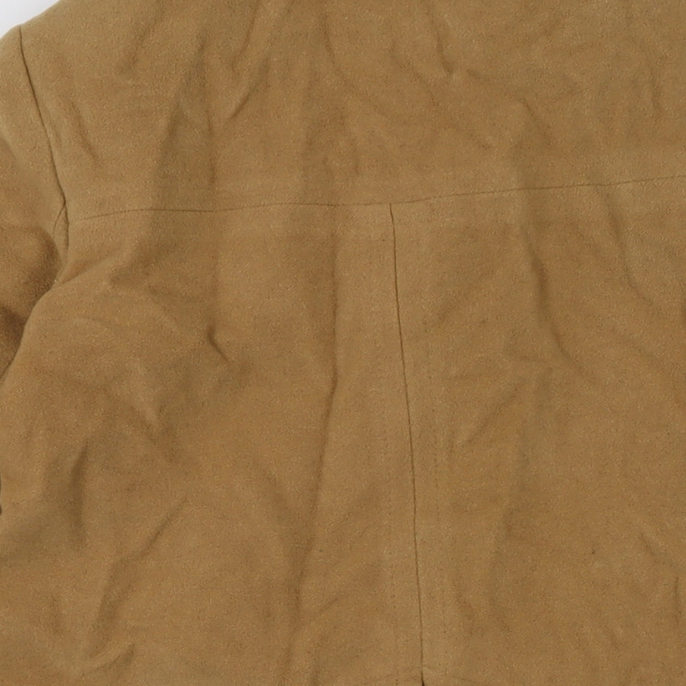 Womens UK Size XS Larry Levine Brown Overcoat Coat