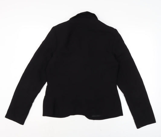 F&F Womens Black Jacket Size 12 Hook & Eye