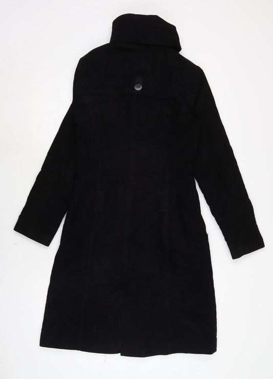 Womens UK Size 8 Warehouse Black Military Jacket