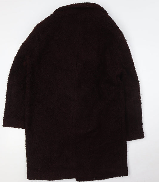 Womens UK Size 12 New Look Brown Overcoat