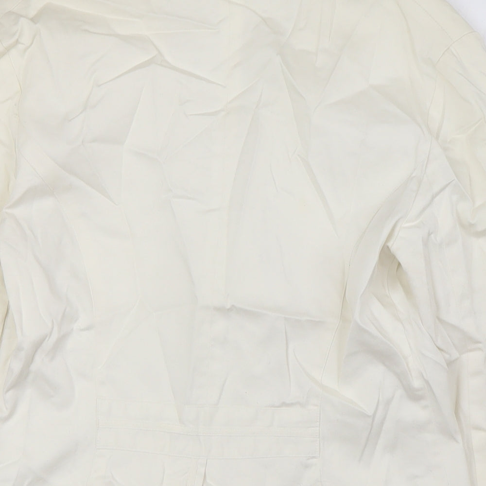 Naughty Womens Ivory Jacket Size 12 Button