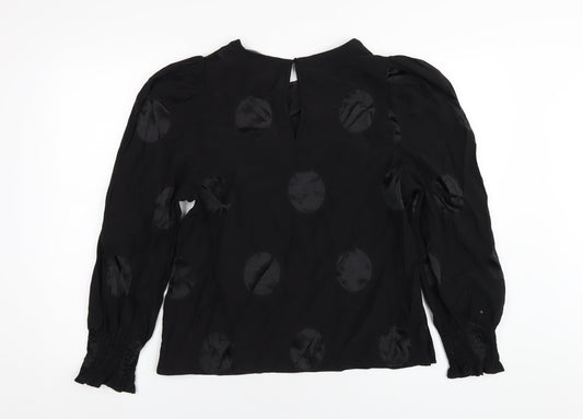 Womens UK Size 14 NEXT Black Basic Blouse