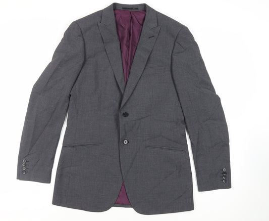 Mens UK Size 38 Autograph Regular Grey Suit Jacket