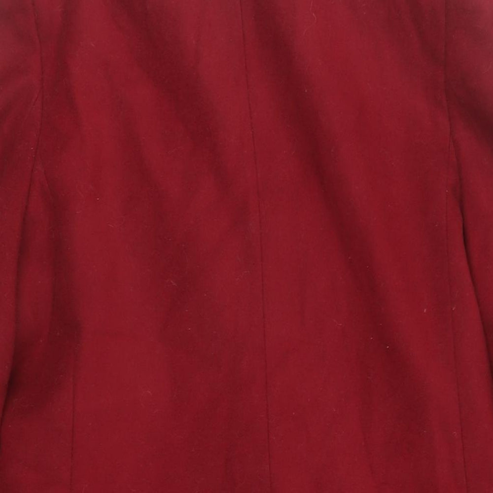 Womens UK Size 6 ASOS Red Overcoat