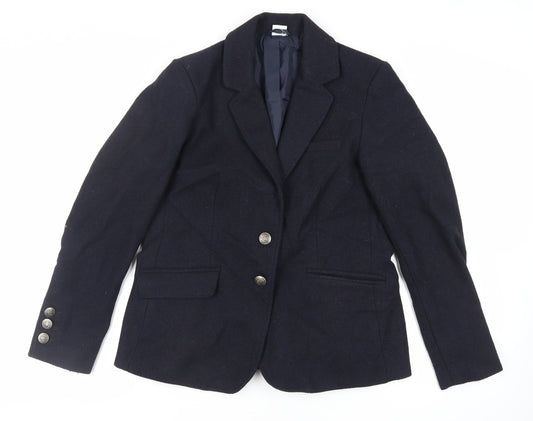 Womens UK Size 14 Cotton Traders Blue Jacket
