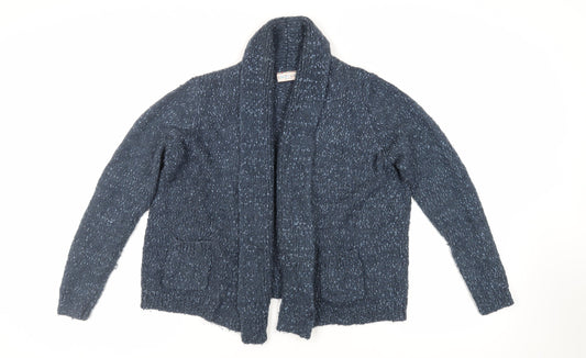 Womens UK Size 14 Indigo Blue Cardigan Jumper