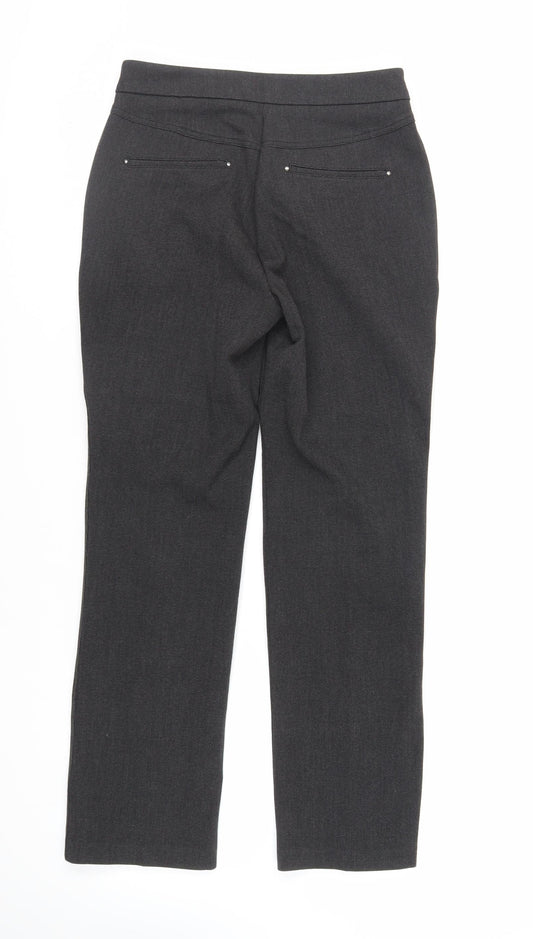 Womens UK Size 8 Marks and Spencer Regular Fit Dress Pants Black Trousers