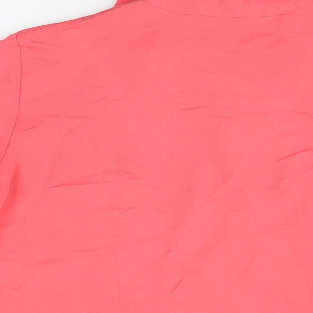 Womens UK Size 18 Marks and Spencer Pink Basic Button-Up