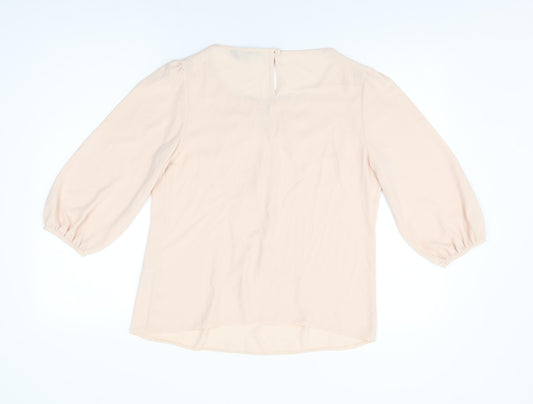 Womens UK Size 12 Dorothy Perkins Pink Basic Blouse