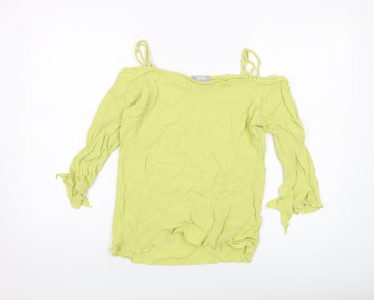 Womens UK Size 10 Wallis Green Basic Blouse