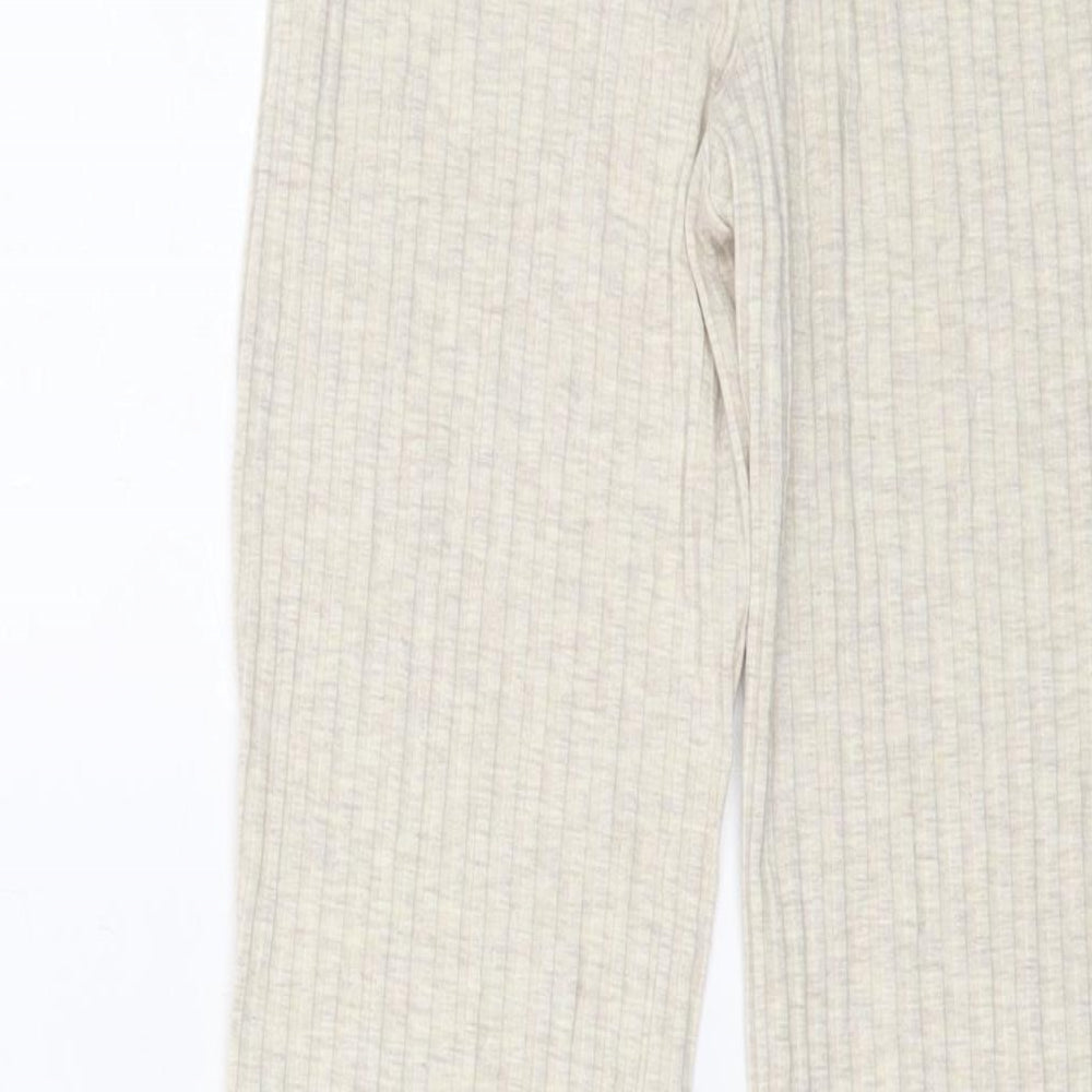 Womens UK Size S H&M Regular Fit Beige Trousers