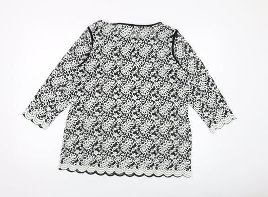 Womens UK Size 18 Per Una Black Basic Blouse