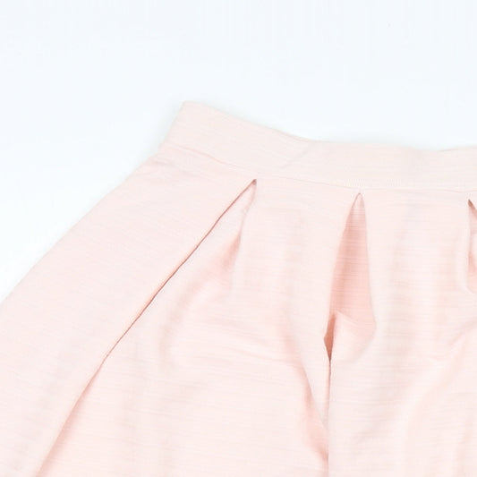 Miss Selfridge Womens Pink Polyester A-Line Skirt Size 8