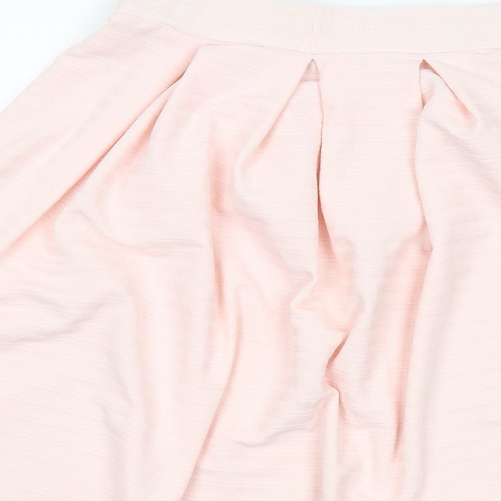 Miss Selfridge Womens Pink Polyester A-Line Skirt Size 8