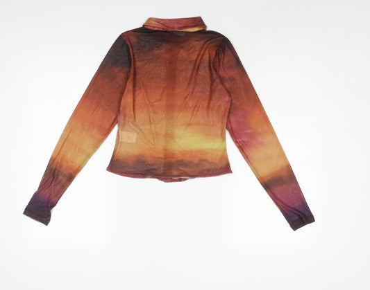 Womens UK Size XS Motel Multicoloured Basic Button-Up