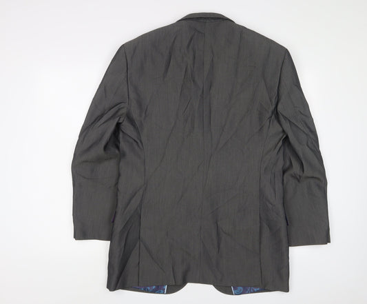 Mens UK Size 40 Jacamo Regular Grey Suit Jacket