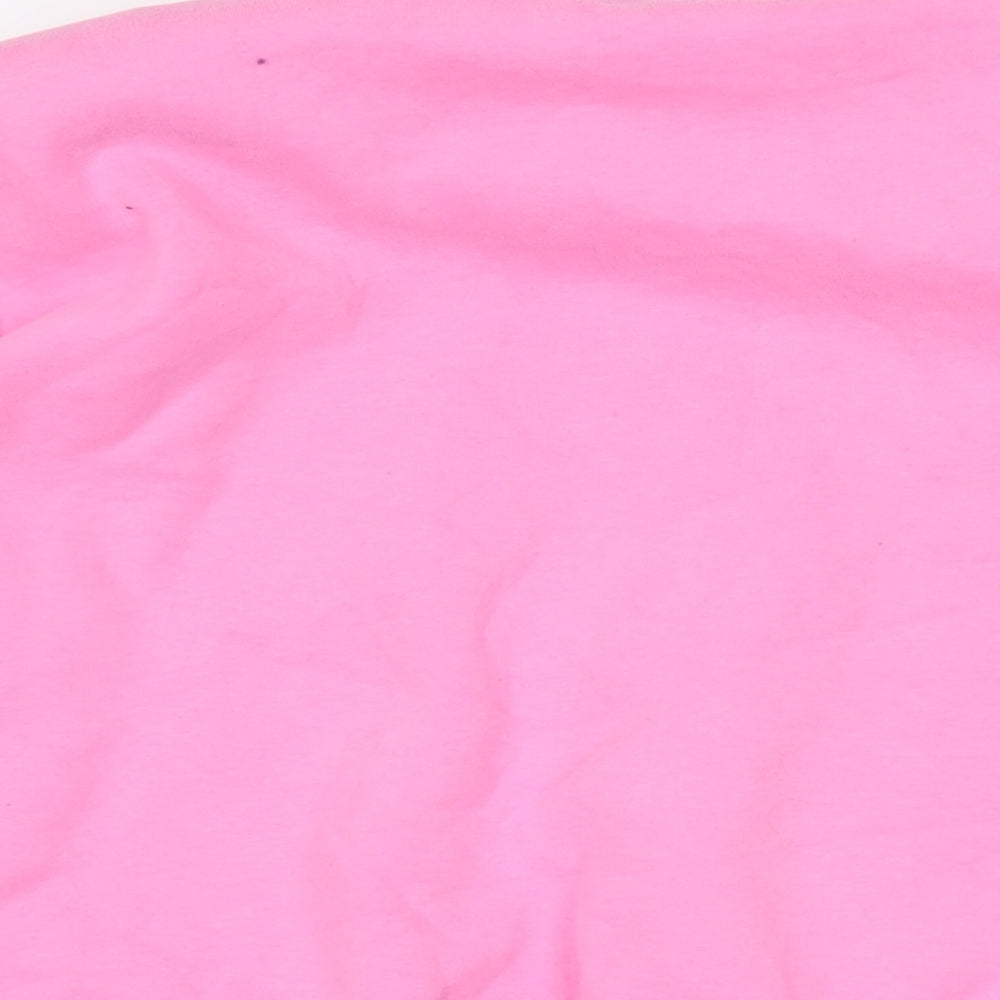 poser Womens Pink Cotton Pullover Sweatshirt Size S - Padded shoulders.