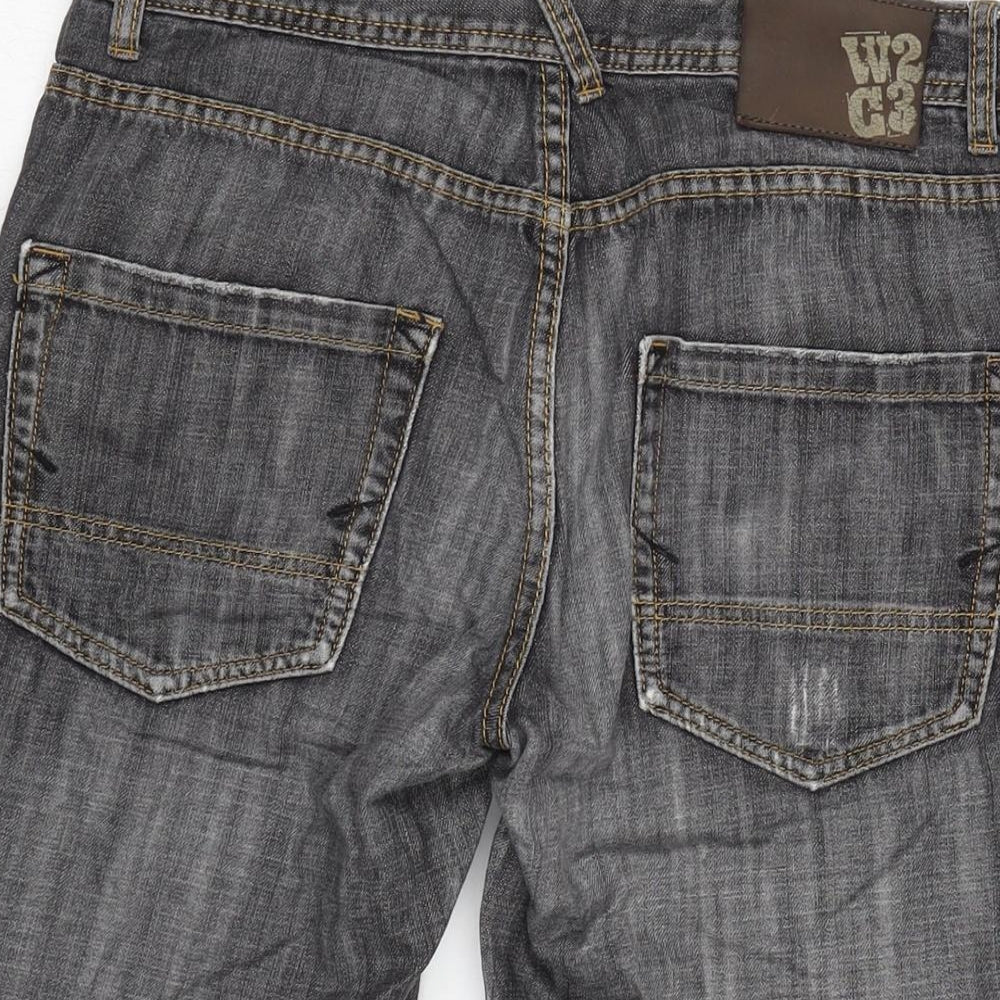 Redwood Mens Grey Cotton Bermuda Shorts Size 31 in L14 in Regular Zip