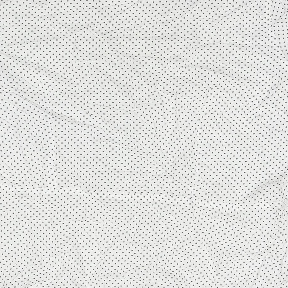 Womens UK Size 12 Marks and Spencer White Basic Button-Up
