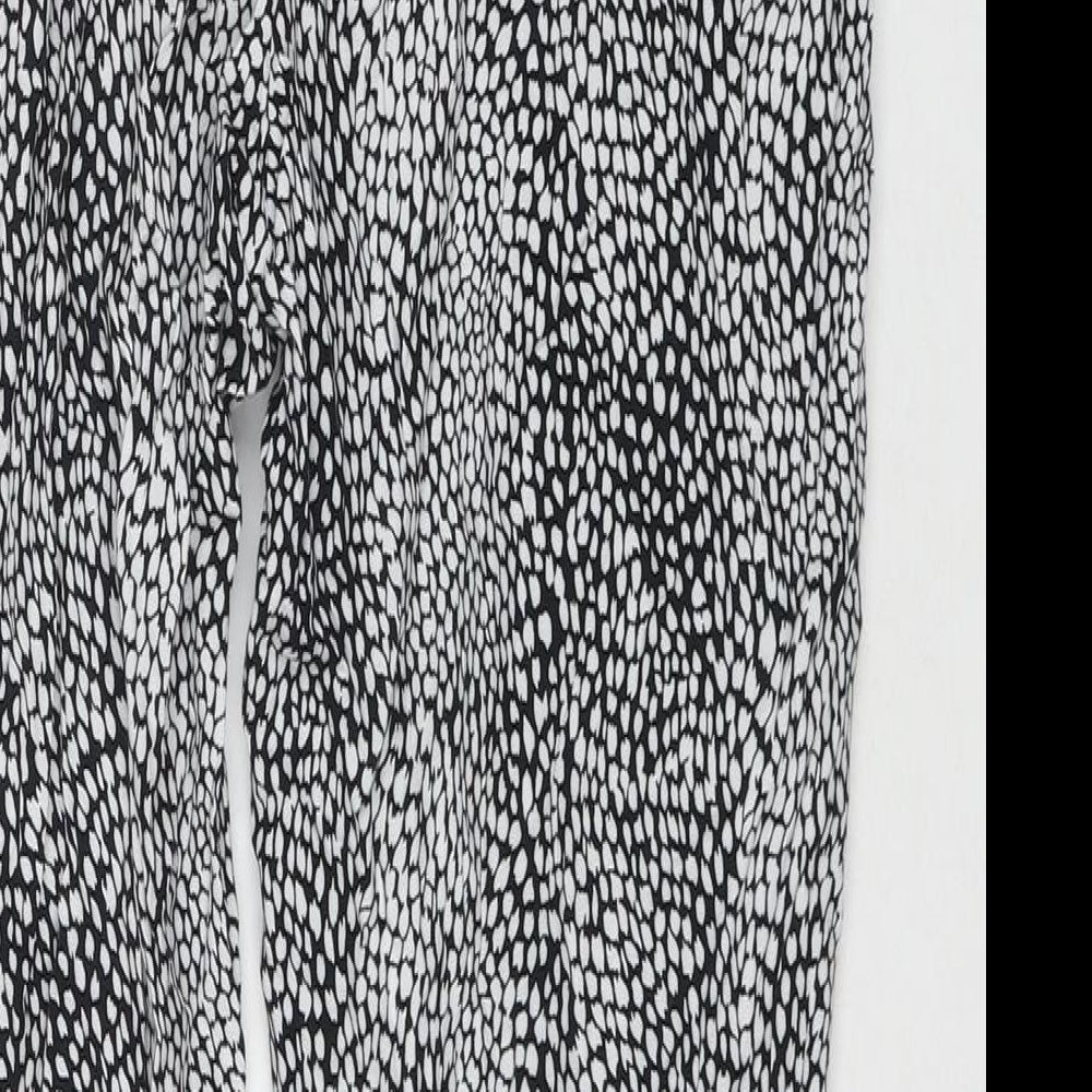 Womens UK Size 10 Marks and Spencer Regular Fit Black Trousers