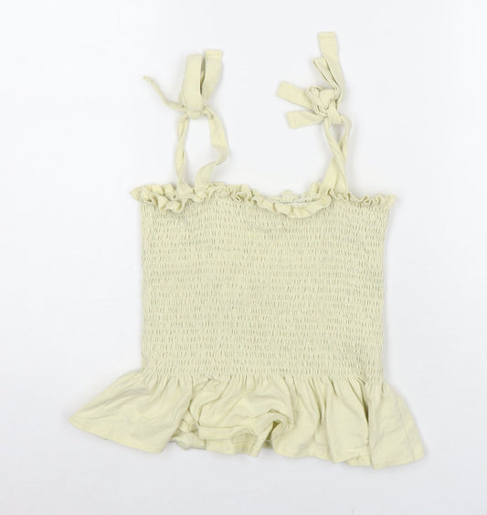 Womens UK Size S Brave Soul Yellow Basic Blouse