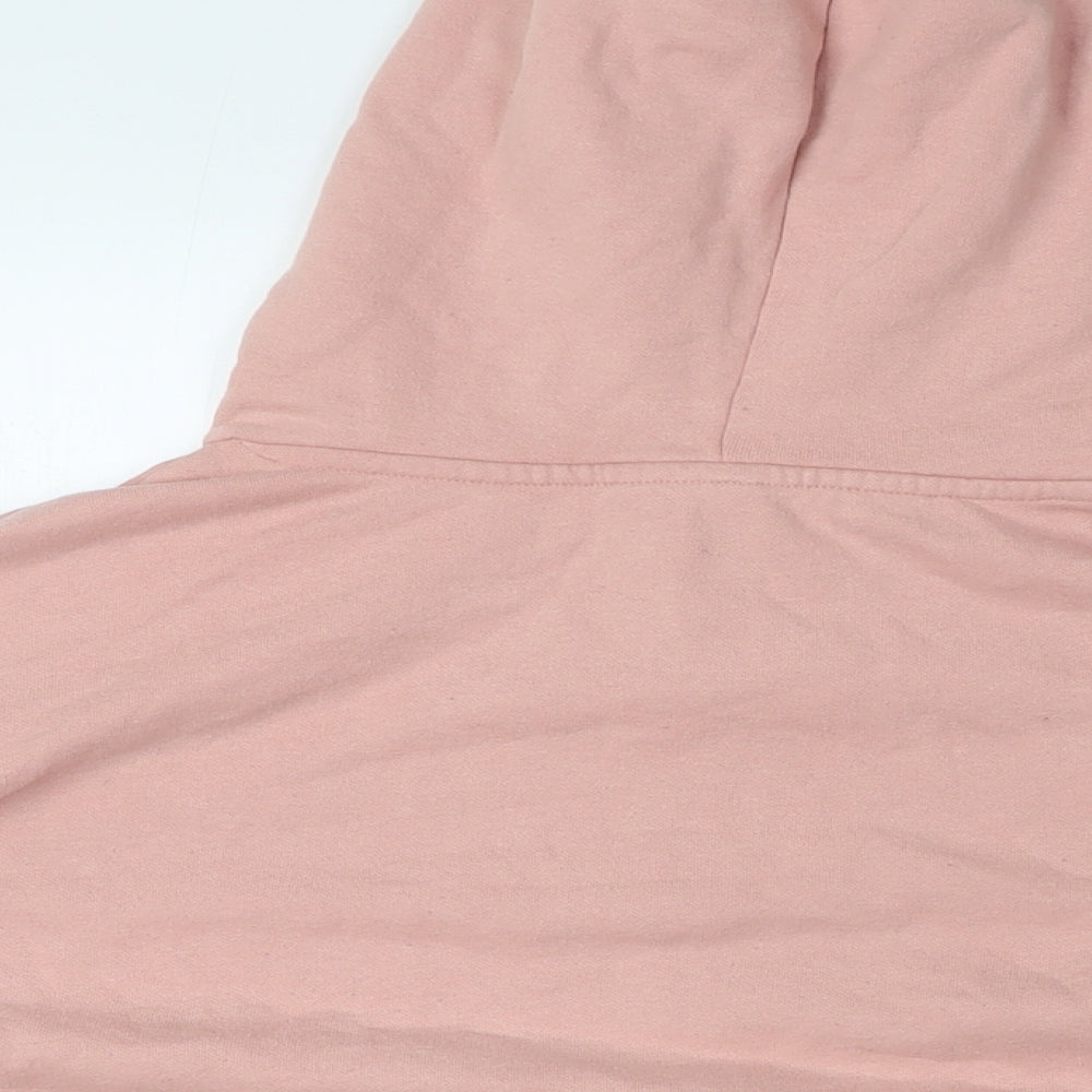 Divided Womens Pink Cotton Pullover Hoodie Size M - NYC