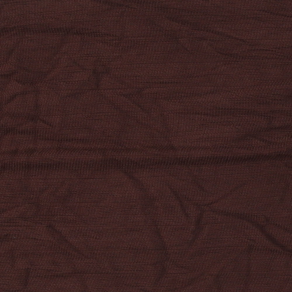 Womens UK Size 20 Marks and Spencer Brown Basic Button-Up