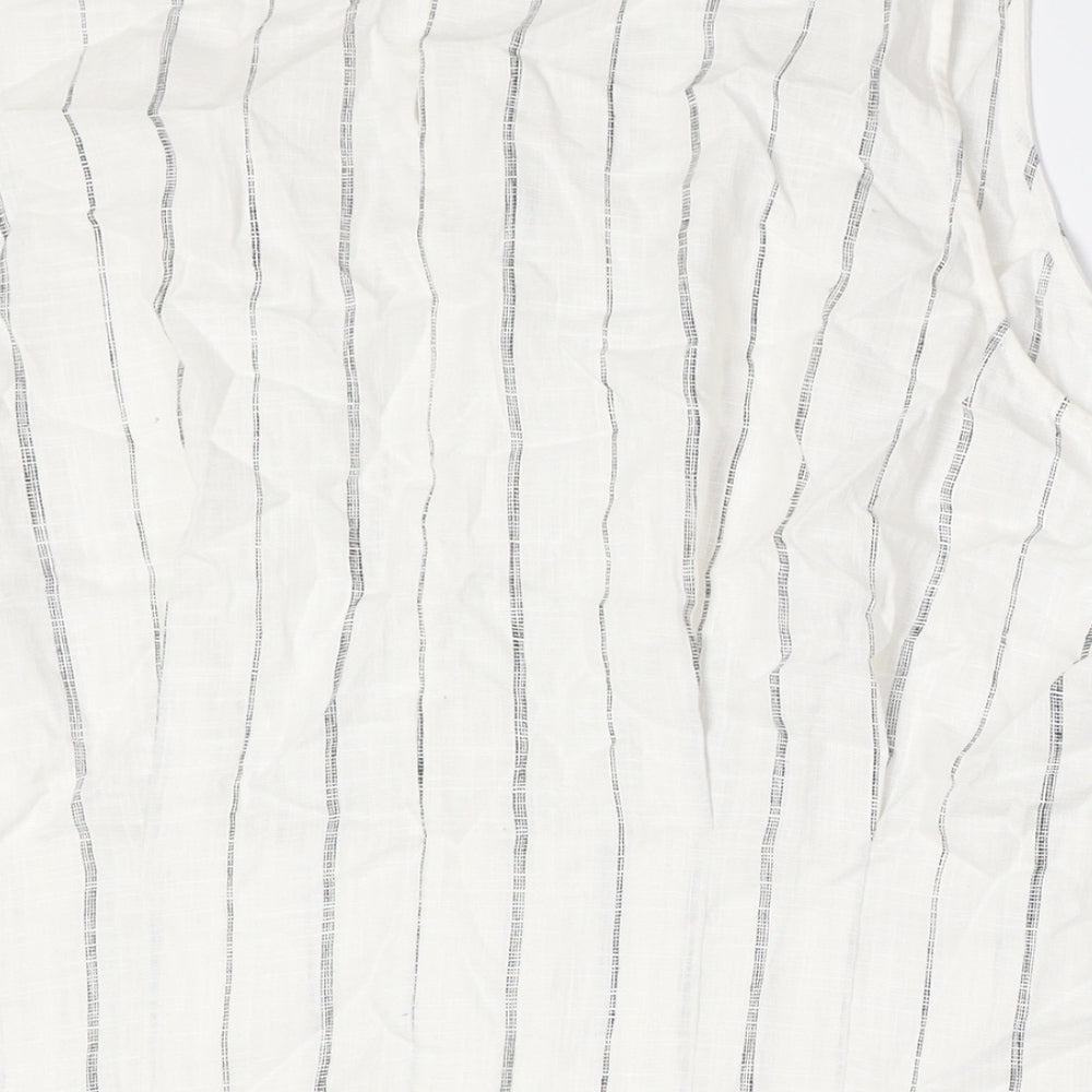 Womens UK Size 22 Marks and Spencer White Basic Button-Up