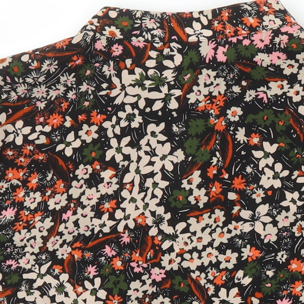 Womens UK Size 8 Topshop Multicoloured Cropped Blouse