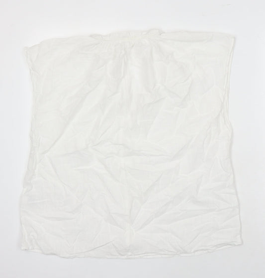 Womens UK Size M H&M White Tunic Blouse