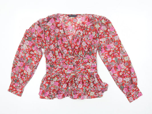 Womens UK Size 6 M&S Multicoloured Tunic Blouse