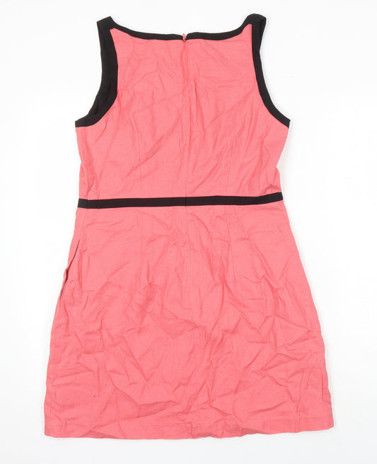 NEXT Womens Pink Chlorofibre Pinafore/Dungaree Dress Size 12 Sweetheart