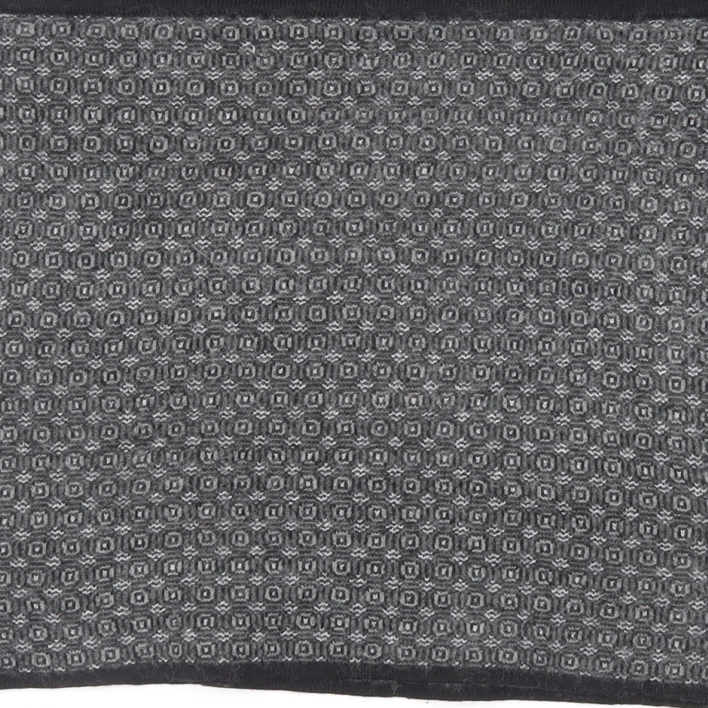 Kenar Womens Grey Geometric Acrylic Mini Skirt Size L - Elasticated Waist