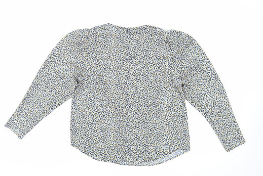 Womens UK Size M H&M Blue Basic Blouse