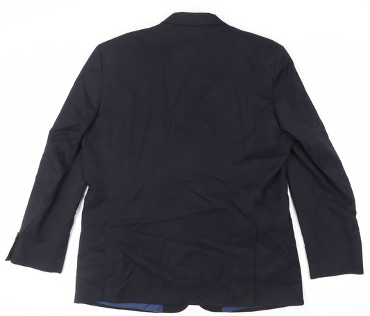 Mens UK Size 48 Marks and Spencer Regular Blue Suit Jacket