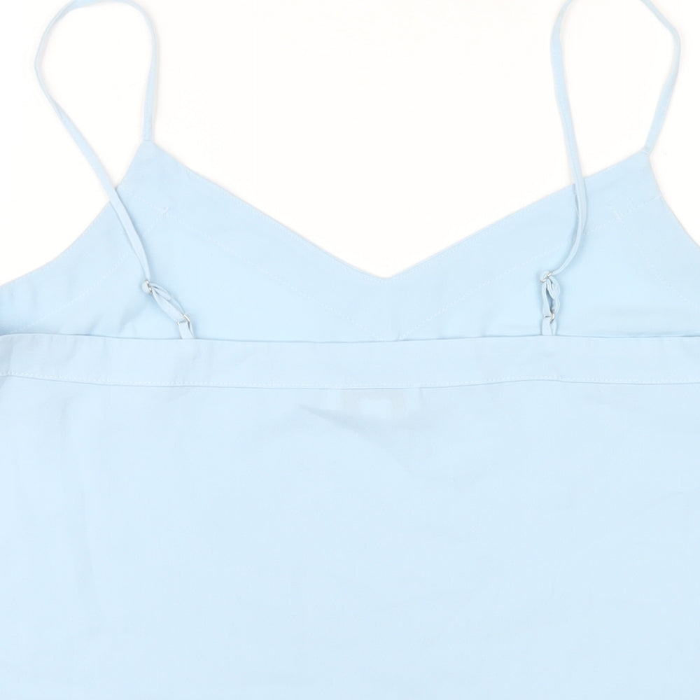 Womens UK Size 12 Topshop Blue Camisole T-Shirt