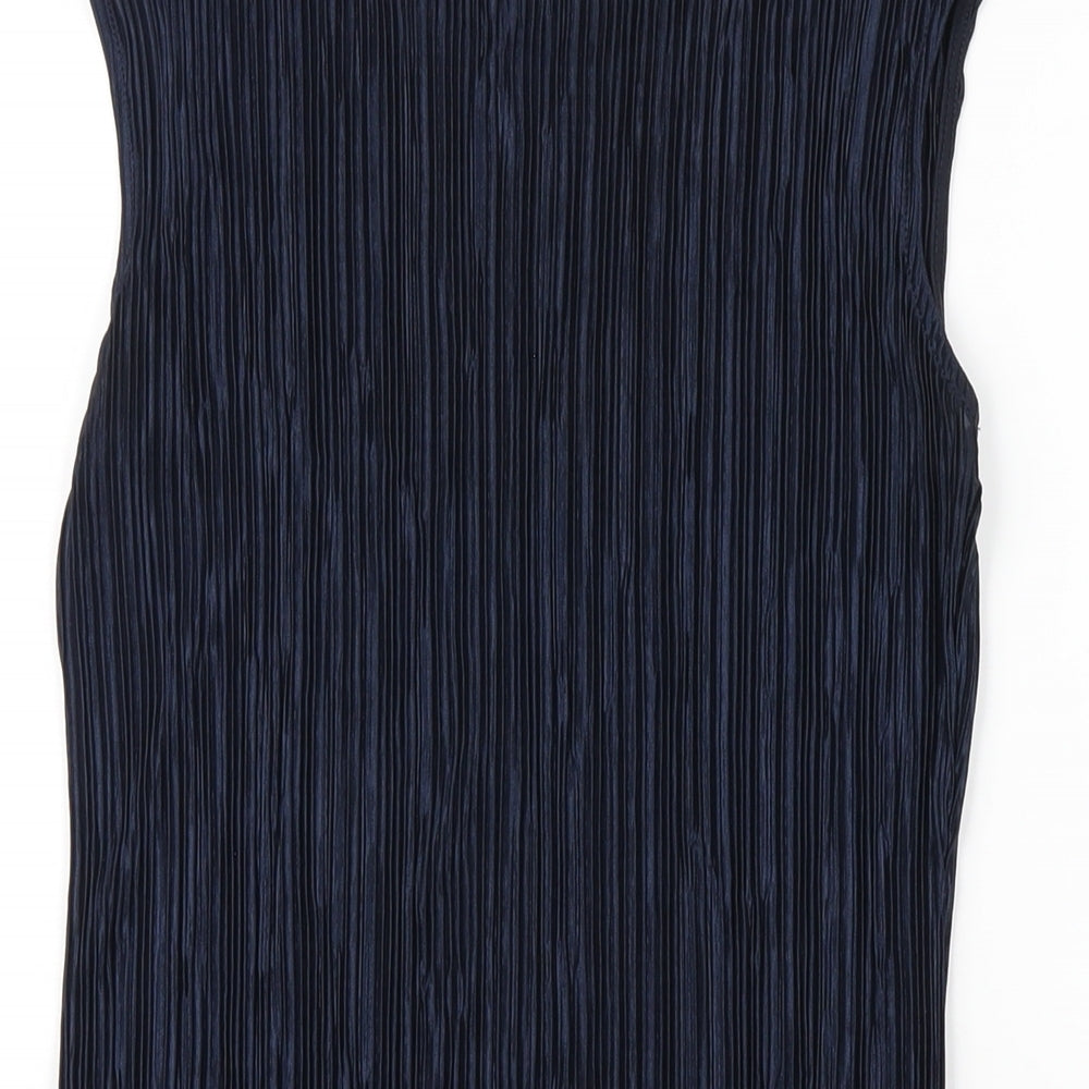 Womens UK Size 10 Dorothy Perkins Blue Basic Tank