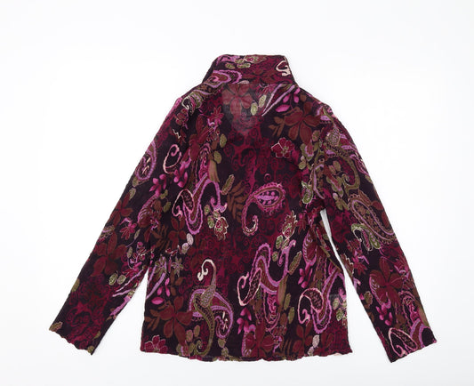Womens UK Size 12 CC Purple Basic Blouse