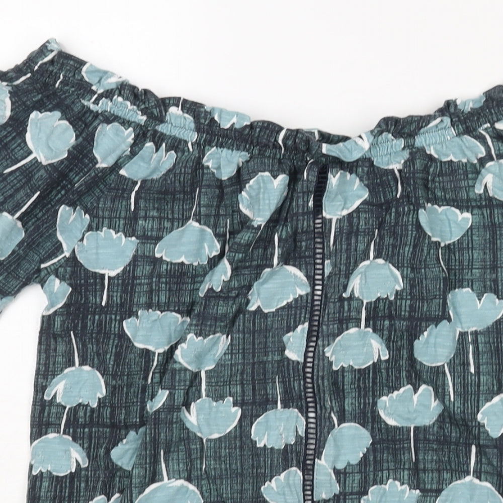 Womens UK Size 14 NEXT Blue Basic Blouse