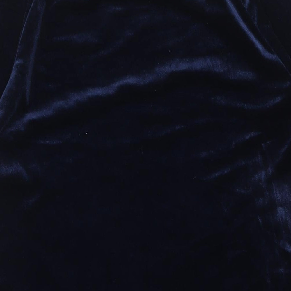 NEXT Womens Blue Polyester Shift Size 10 Crew Neck Pullover