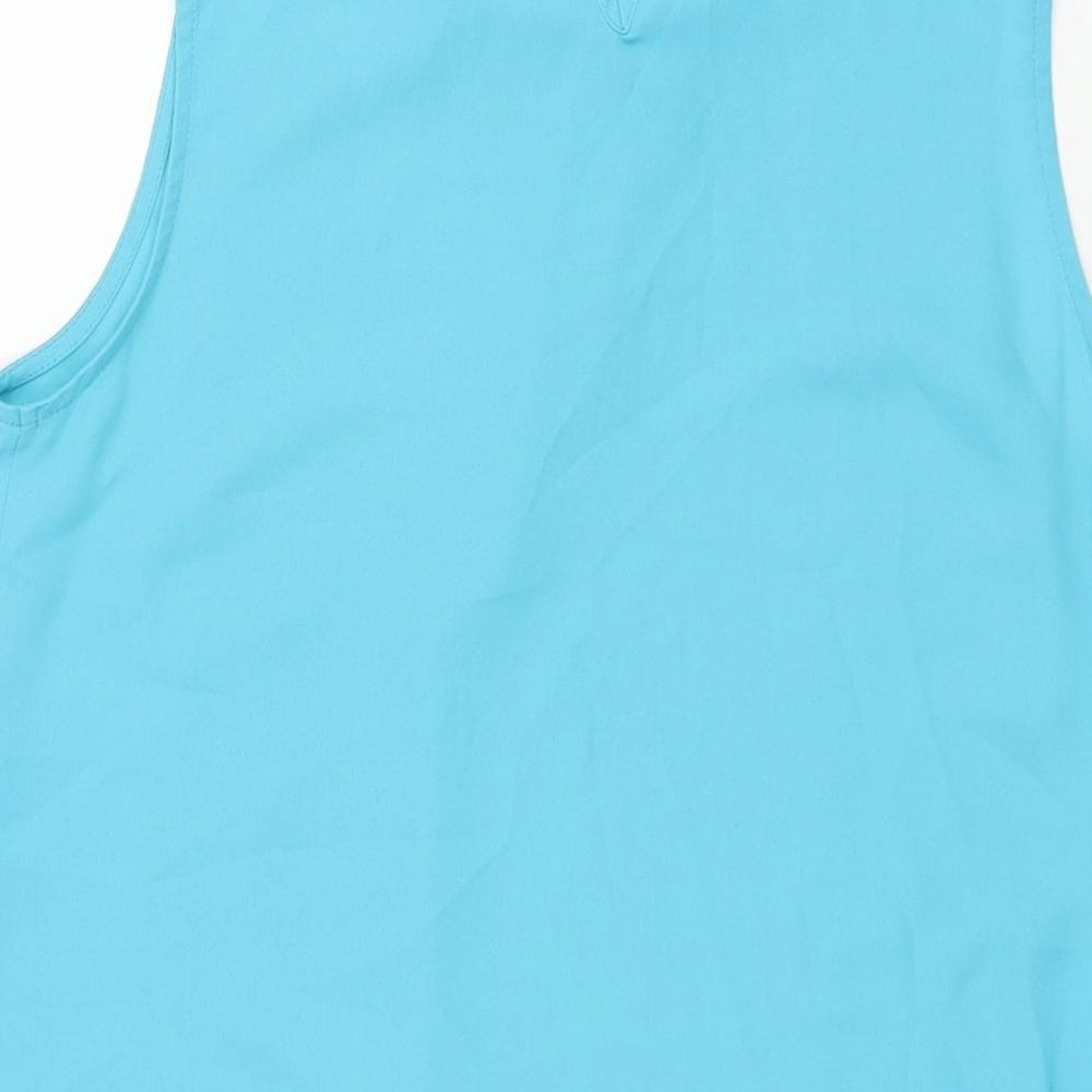 Womens UK Size 10 M&Co Blue Camisole Blouse