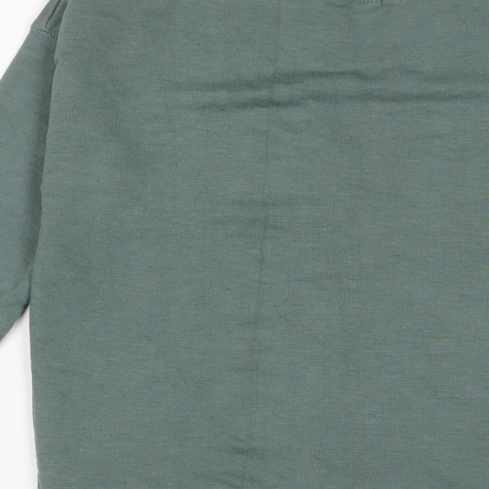 Womens UK Size S Pull&Bear Green Pullover Sweatshirt